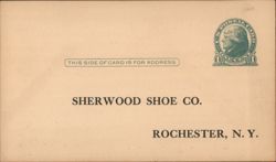 Sherwood Shoe Co. Salesman's Weekly Route List Postcard