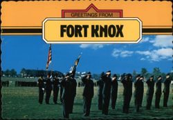 Greetings from Fort Knox, Military Graduation Review Postcard