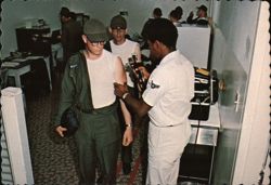 Lackland Air Force Base Immunization with Air Gun Postcard