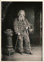 PEANUT VENDOR, c.1890 Postcard