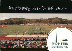 Black Hills State University Football Field 125 Years Postcard
