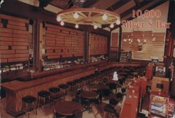 Lincoln's 10,000 Silver $ Bar Interior Postcard