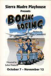 Boeing Boeing Play Poster, Sierra Madre Playhouse Postcard
