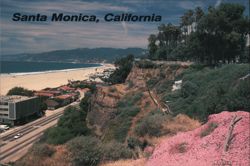 Santa Monica Palisades Park Coastal View Postcard