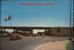 International Bridge, Juarez - El Paso Postcard