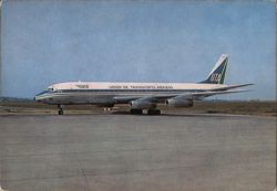 UTA Jet DC-8 Airliner Postcard