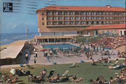 Accadia Hotel, Herzlia, Israel - Pool & Beach Postcard