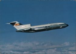 Lufthansa Europa Jet Boeing 727 in Flight Postcard