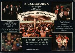 Wiener Rätsch'n Munich: 3 Lausbuben Entertainment & Dining Postcard