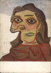 Pablo Picasso - Tête de femme Postcard