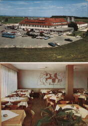 Rasthaus „Seligweiler“ Esso-Station Ulm-Ost Postcard