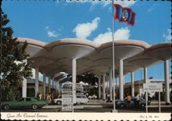 Guam Air Terminal Entrance, Latte Stone Design Postcard