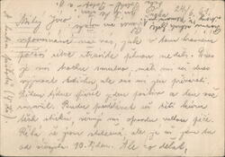 Handwritten Message from Prague, Czechoslovakia Postcard
