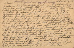 Handwritten Correspondence from Kingdom of Yugoslavia Postcard