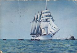 Chilean Navy Tall Ship 'Esmeralda' Postcard