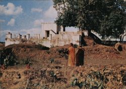 Lumbini, Birthplace of Lord Buddha with Monks Postcard