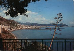 Salerno, Italy Coastal City Panorama Postcard