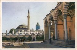 Mausoleum of Mevlâna with Green Dome & Minaret Postcard
