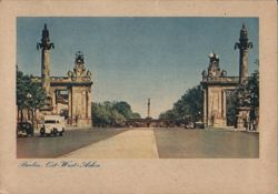 Berlin East-West Axis with Monumental Gates Postcard