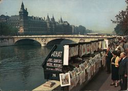 Paris Bouquinistes, Seine River, Conciergerie Postcard