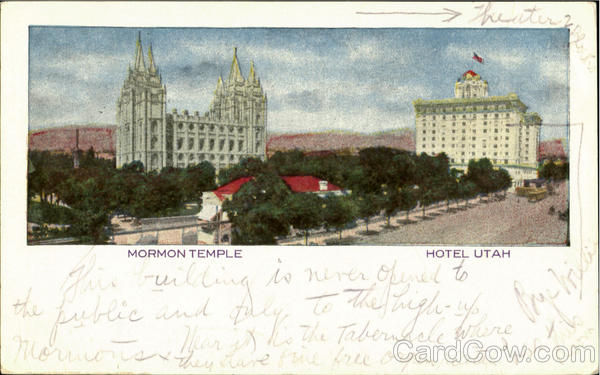 Mormon Temple Hotel Utah Salt Lake City