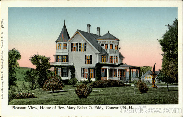 Pleasant View Home Of Rev. Mary Baker G. Eddy Concord New Hampshire