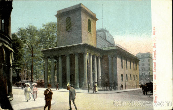 King's Chapel And School Street Boston Massachusetts