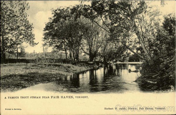 A Famous Trout Stream Fair Haven Vermont