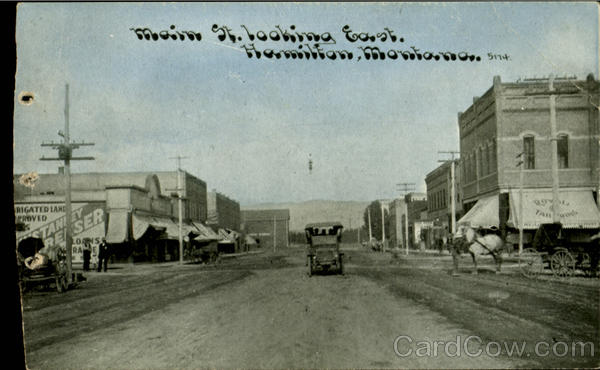 Main Street Looking East Hamilton Montana