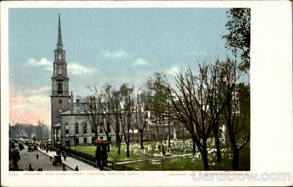 Granary And Park Street Church Boston Massachusetts