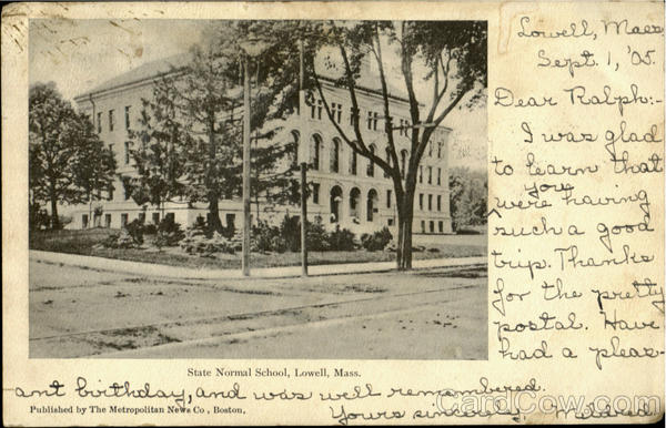 State Normal School Lowell Massachusetts