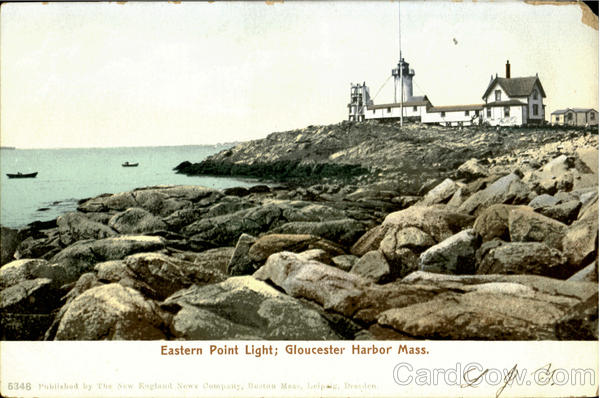 Eastern Point Light, Gloucester Harbor Massachusetts