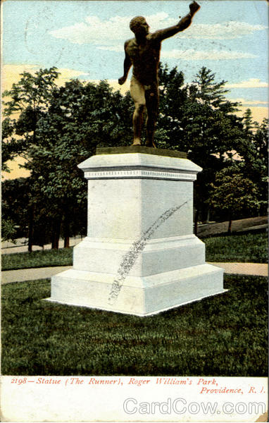 Statue Roger William's Park Providence Rhode Island