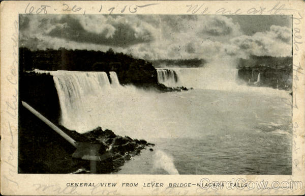 General View From Lever Bridge Niagara Falls New York