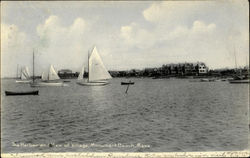 The Harbor And View Of Village Monument Beach, MA Postcard Postcard