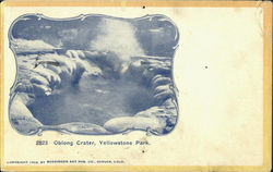 Oblong Crater, Yellowstone Park Postcard