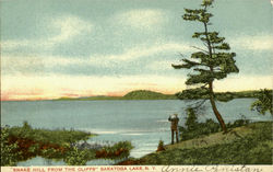 Snake Hill From The Cliffs Saratoga Lake, NY Postcard Postcard