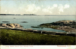 Long Island Sound From Orienta Point Mamaroneck, NY Postcard Postcard