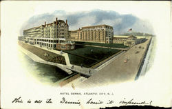 Hotel Dennis Atlantic City, NJ Postcard Postcard