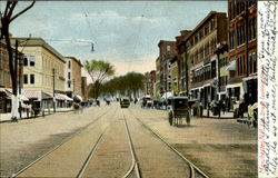 Elm Street Looking North Postcard