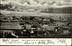 Bird's Eye View Of Livingston Montana Postcard Postcard