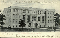 High School Carthage, MO Postcard Postcard