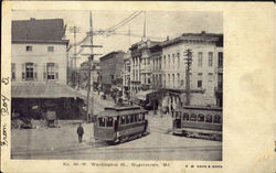 W. Washington Street Hagerstown, MD Postcard Postcard