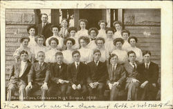 Charleston High School Senior Class 1908 Postcard