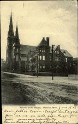 Church Of The Rosary Holyoke, MA Postcard Postcard