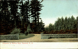 Entrance To Rollins Park Postcard