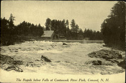 The Rapids Below Falls Concord, NH Postcard Postcard