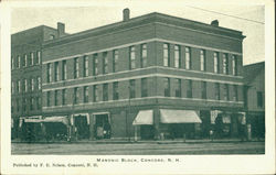 Masonic Block Concord, NH Postcard Postcard