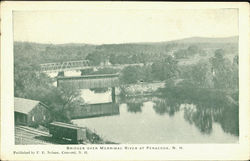 Bridges Over Merrimac River Postcard