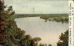 Mississippi River From Indian Mounds Postcard